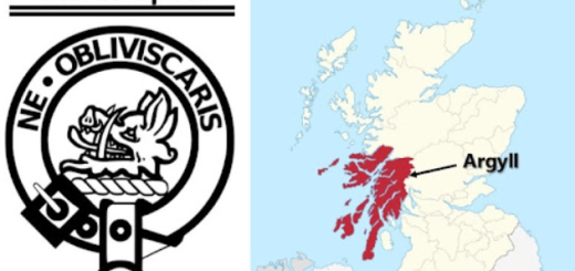 clan campbell crest and map