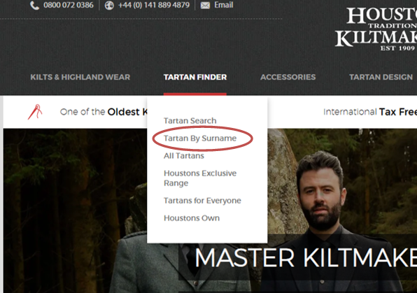 family clan tartan finder